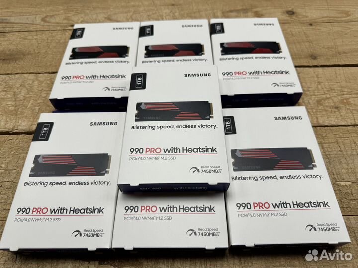 Новые SSD Samsung 1000Gb 990 PRO w/h-2 с радиаторо