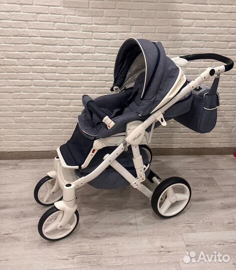 Коляска adamex barletta 2 в 1 с автолюлькой