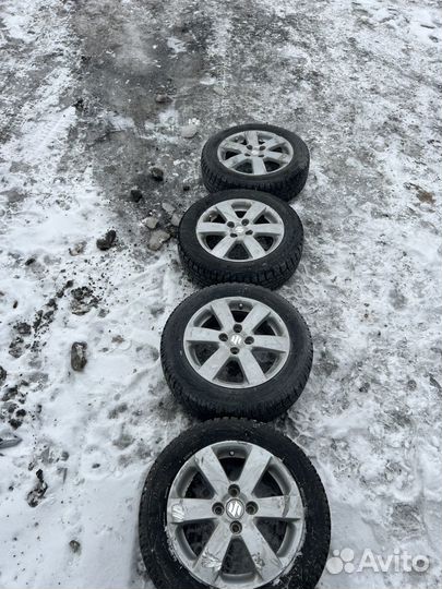 Продам диски с резиной зимней 4/100