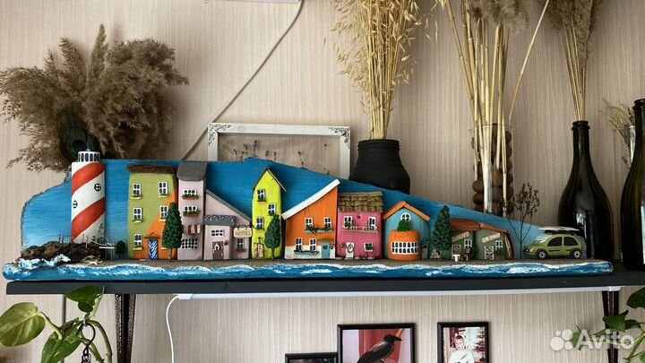 Дрифтвуд деревня картина маяк коряга