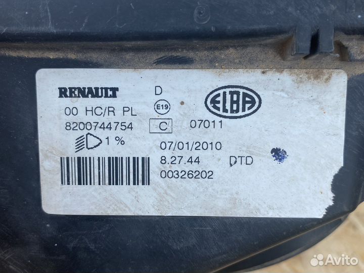 Фара Renault Logan, LADA Largus 10-14 г. в