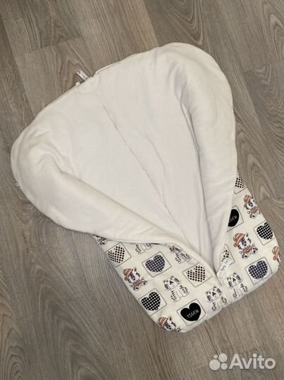 Кокон конверт на флисе осень весна