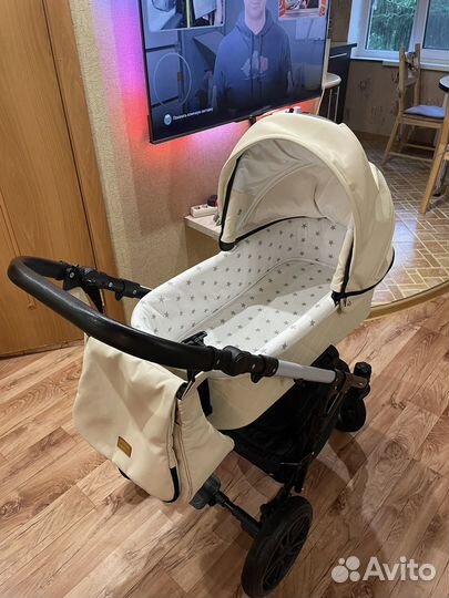 Коляска 2 в 1 эко кожа