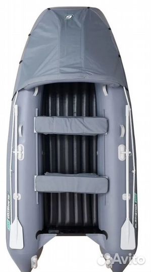 Лодка пвх Gladiator E350 PRO темно-серый