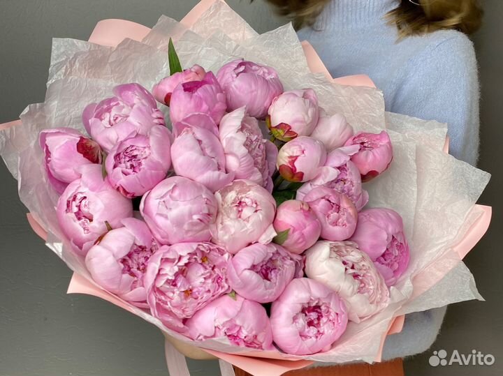 Букет пионов пионы цветы доставка