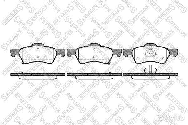 821 002B-SX колодки дисковые п. Chrysler Voya