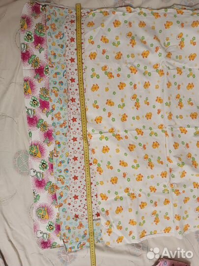 Фланелевые и хлопковые пеленки детские