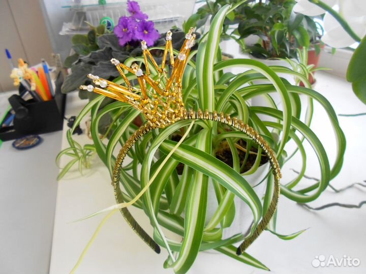 Ободок- корона новогодняя