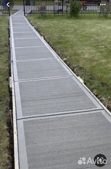 Брашированный Бетонирование Дорожки Стяжка двора