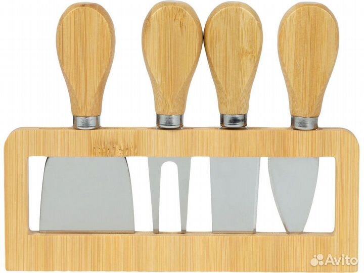 Набор для сыра из бамбука со съемной подставкой «C