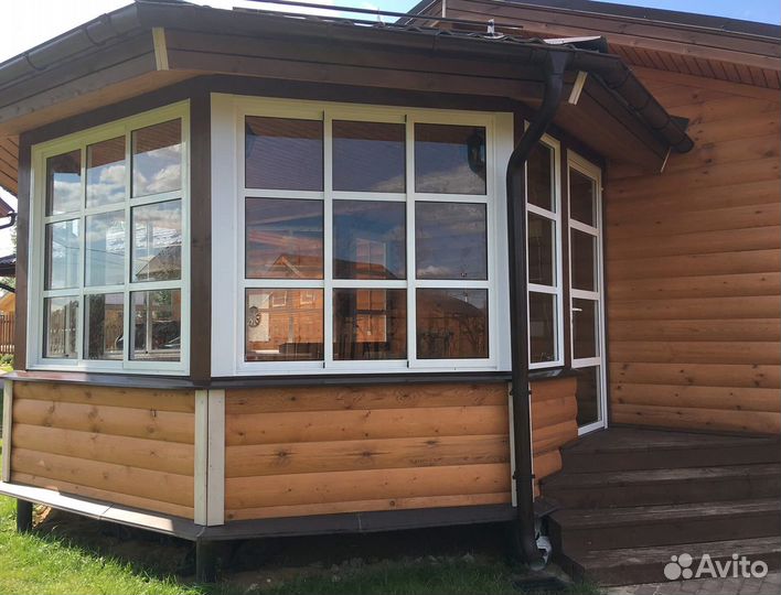 Остекление беседки распашное