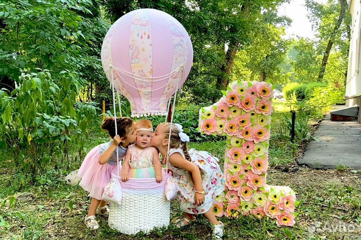 Цифра 1 и воздушный шар на годовасие, Аренда