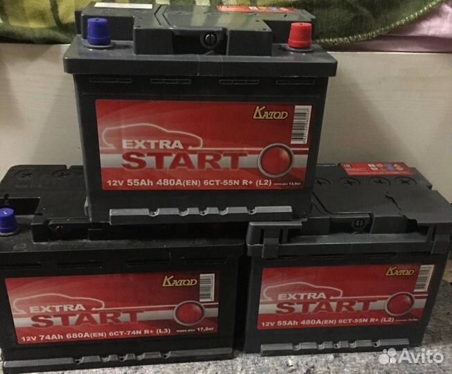 Аккумулятор автомобильный новый