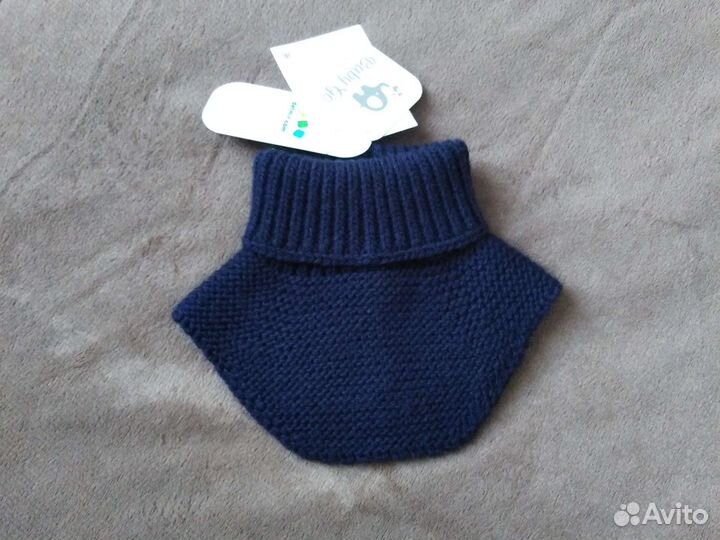 Детская шапочка и шарф-манишка демисезонные новые