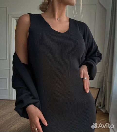 Платье+кардиган