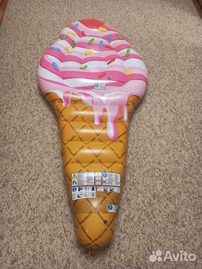 Матрас надувной бу мороженое (рожок)