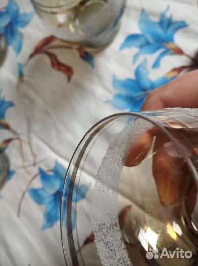 Стаканы цветное стекло СССР