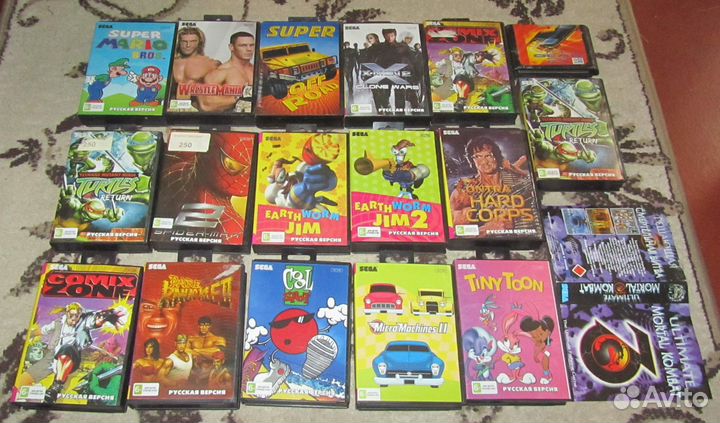 Картриджи для sega 17 шт