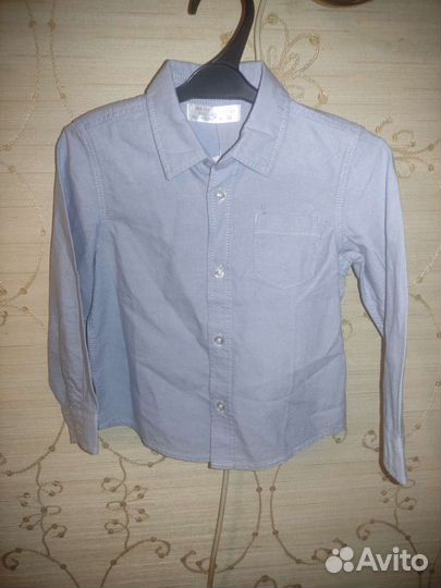 Джинсовая рубашка 92 см