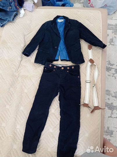 Брюки и пиджак вельветовые на мальчика нм
