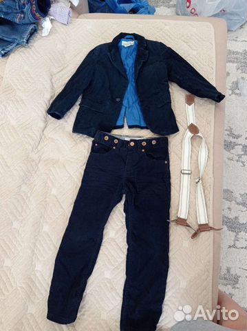 Брюки и пиджак вельветовые на мальчика нм