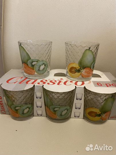 Наборы стаканов новые и бу