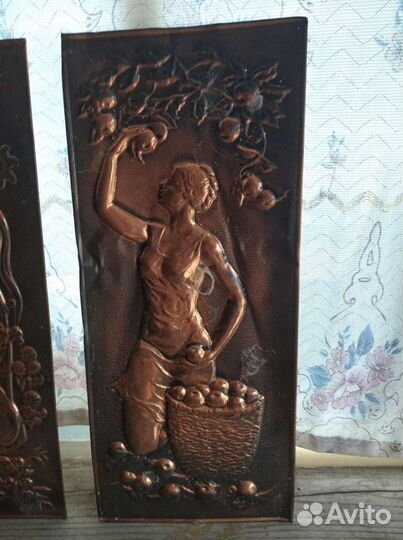 Чеканка, панно. медь. СССР