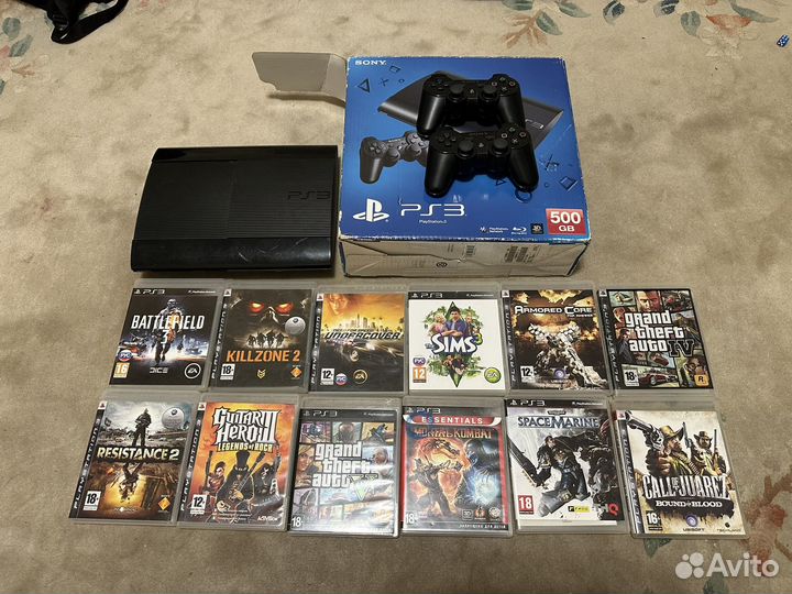 Sony playstation 3 Бу +5игр