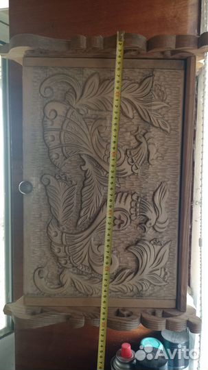 Хлебница резная деревянная СССР