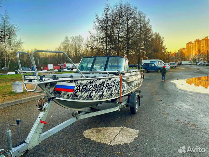 Катер Berkut s-twin consol и Honda 50