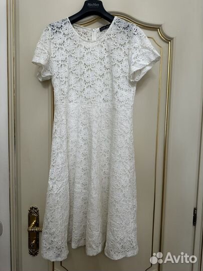 Платье белое Pietro Brunelli кружевное Р. L