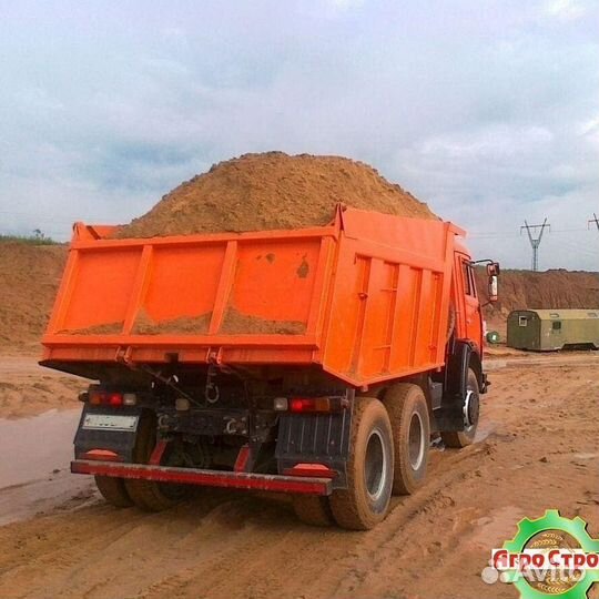 Песок карьерный с доставкой