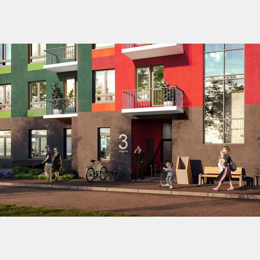 1-к. квартира, 35,7 м², 3/5 эт.