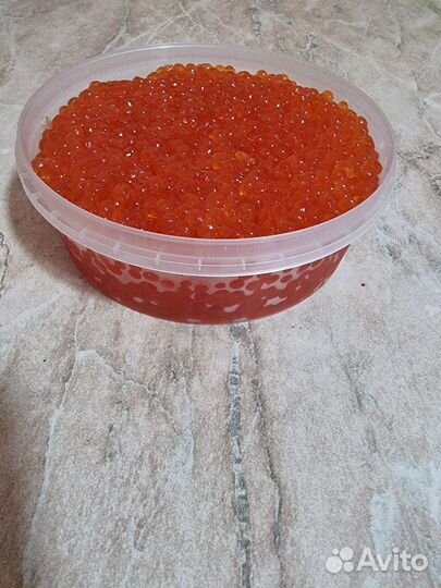 Красная икра кета