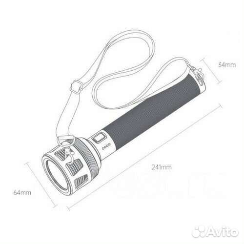 Фонарик Nextool Outdoor Flashlight 3600 lumen