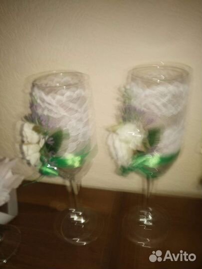 Фужеры с декором