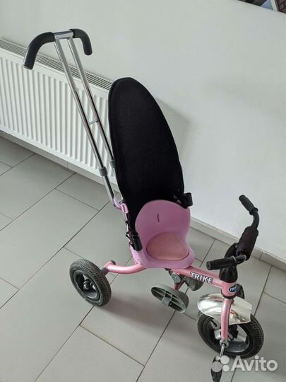 Детский трёхколёсный велосипед с ручкой