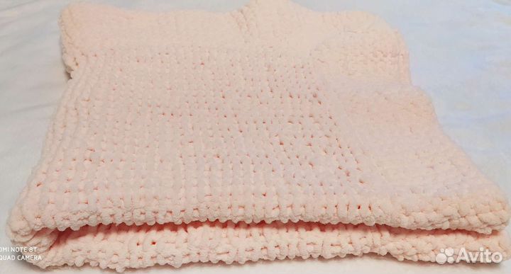 Плед детский плюшевый ручной работы