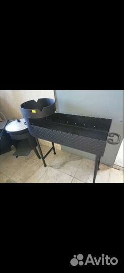 Мангал 2в1, Мангал с печью под казан