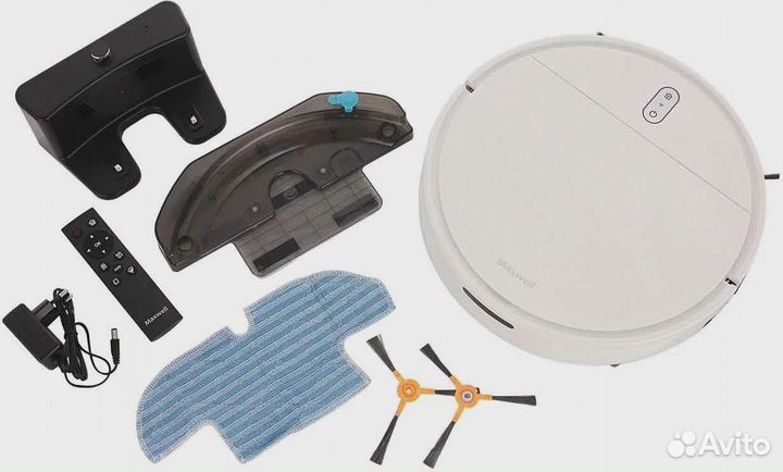 Робот пылесос моющий со станцией Maxwell MW-3291
