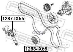 Ролик hyundai IX55 07- натяжной 1287IX55 Febest