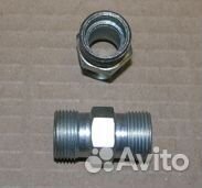 Штуцер М22*1,5*М22*1,5 проходной трубка д.16*16