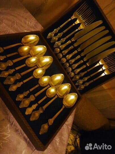 Набор столовых приборов СССР. Мельхиор