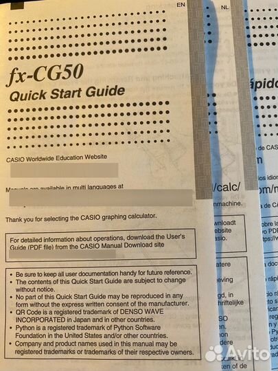 Цветной графический 3D калькулятор Casio FX-GG50