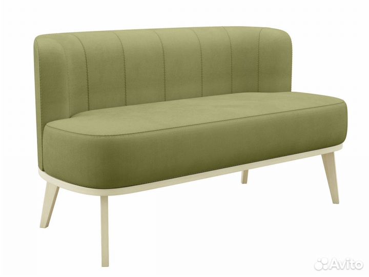 Прямой диван Грета Оливковый, велюр