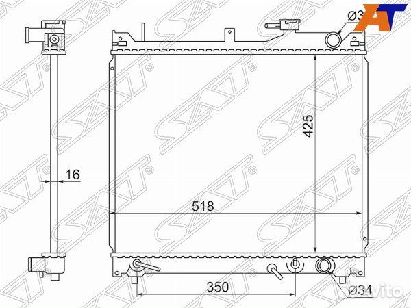 Радиатор suzuki vitara
