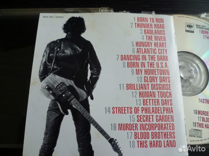 Bruce Springsteen – Greatest Hits, 1995 Japan CD
