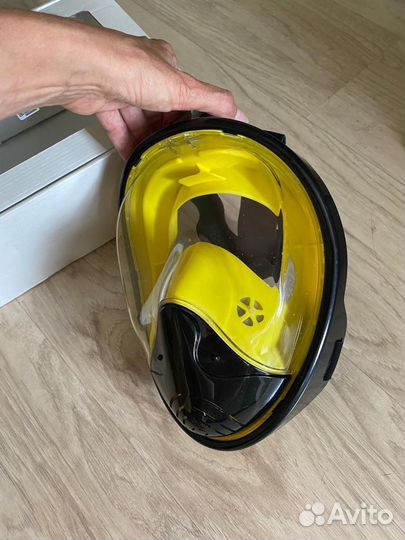 Полнолицевая маска с трубкой Sargan «планета»