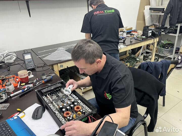 Ремонт усилителей, микшеров, аудио техники