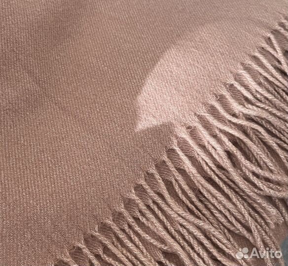 Бежевый/розовый шарф, перчатки кожа